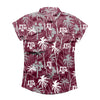 Texas A&M Aggies NCAA Tropic Of Da Palms Womens Button Up Shirt