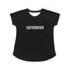 Dallas Cowboys NFL Womens Wordmark Black Tunic Top