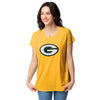 Green Bay Packers NFL Womens Big Logo Tunic Top