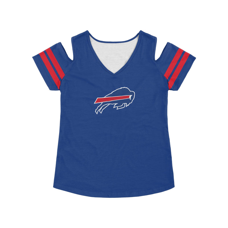 FOCO Buffalo Bills NFL Womens Cold Shoulder T-Shirt