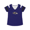 Baltimore Ravens NFL Womens Cold Shoulder T-Shirt