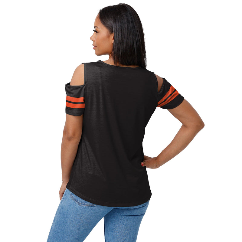 Cincinnati Bengals NFL Womens Cold Shoulder T-Shirt