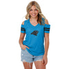 Carolina Panthers NFL Womens Cold Shoulder T-Shirt