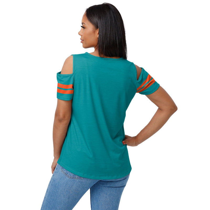 NFL Miami Dolphins Women's Short Sleeve Crew T-Shirt 