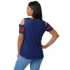 New York Giants NFL Womens Cold Shoulder T-Shirt