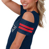 New England Patriots NFL Womens Cold Shoulder T-Shirt