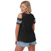 Las Vegas Raiders NFL Womens Cold Shoulder T-Shirt