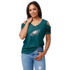 Philadelphia Eagles NFL Womens Cold Shoulder T-Shirt