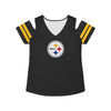 Pittsburgh Steelers NFL Womens Cold Shoulder T-Shirt