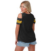 Pittsburgh Steelers NFL Womens Cold Shoulder T-Shirt