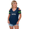 Seattle Seahawks NFL Womens Cold Shoulder T-Shirt