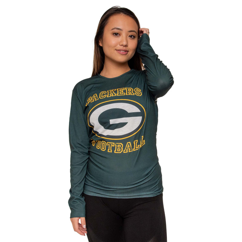 Green Bay Packers Girl NFL Long Sleeve T-Shirt