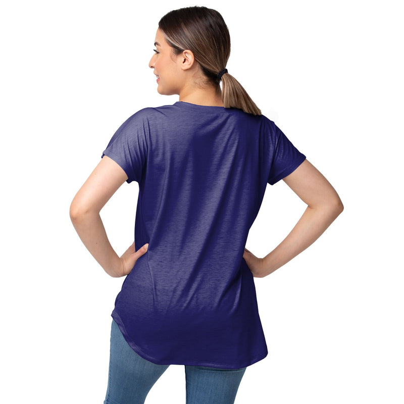 : FOCO Baltimore Ravens NFL Womens Cold Shoulder T-Shirt - Small  : Sports & Outdoors