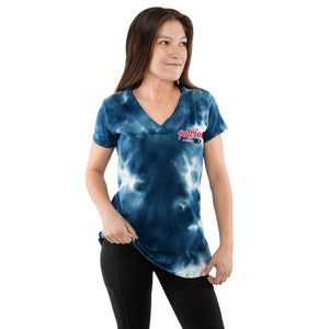 New England Patriots NFL Womens Tie-Dye Rush Oversized T-Shirt
