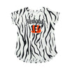 Cincinnati Bengals NFL Womens White Stripe Wordmark Tunic Top