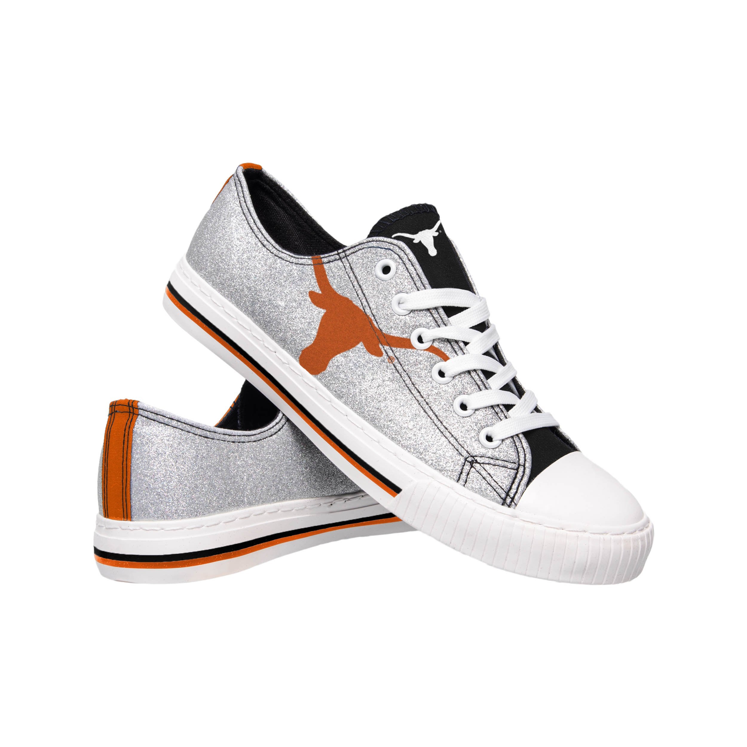 Houston Astros Womens Glitter Low Top Canvas Shoe, Size: 8