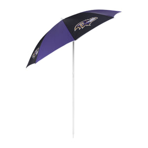 Baltimore Ravens NFL Beach Umbrella