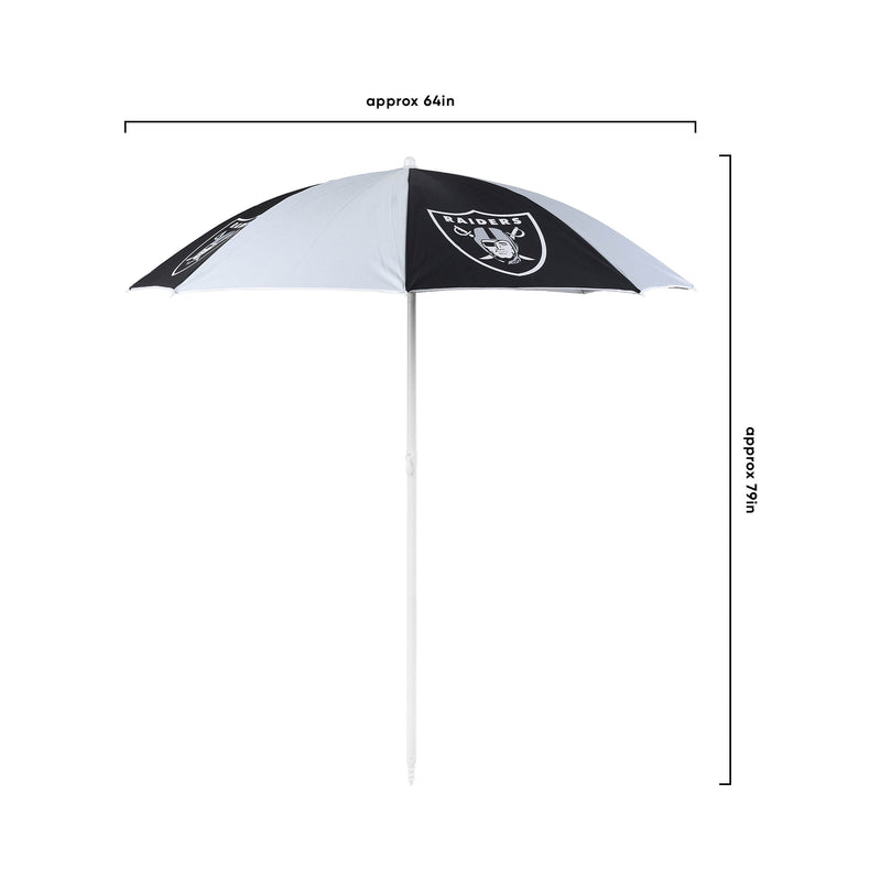 Las Vegas Raiders NFL Beach Umbrella