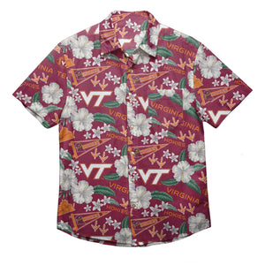 Virginia Tech Hokies NCAA Mens City Style Button Up Shirt