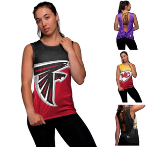 NFL Womens Strapped V-Back Sleeveless Top - Pick Your Team!
