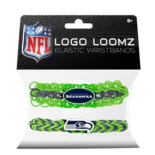 Seattle Seahawks Team Logo Loomz Premade Wristband - 2 Pack