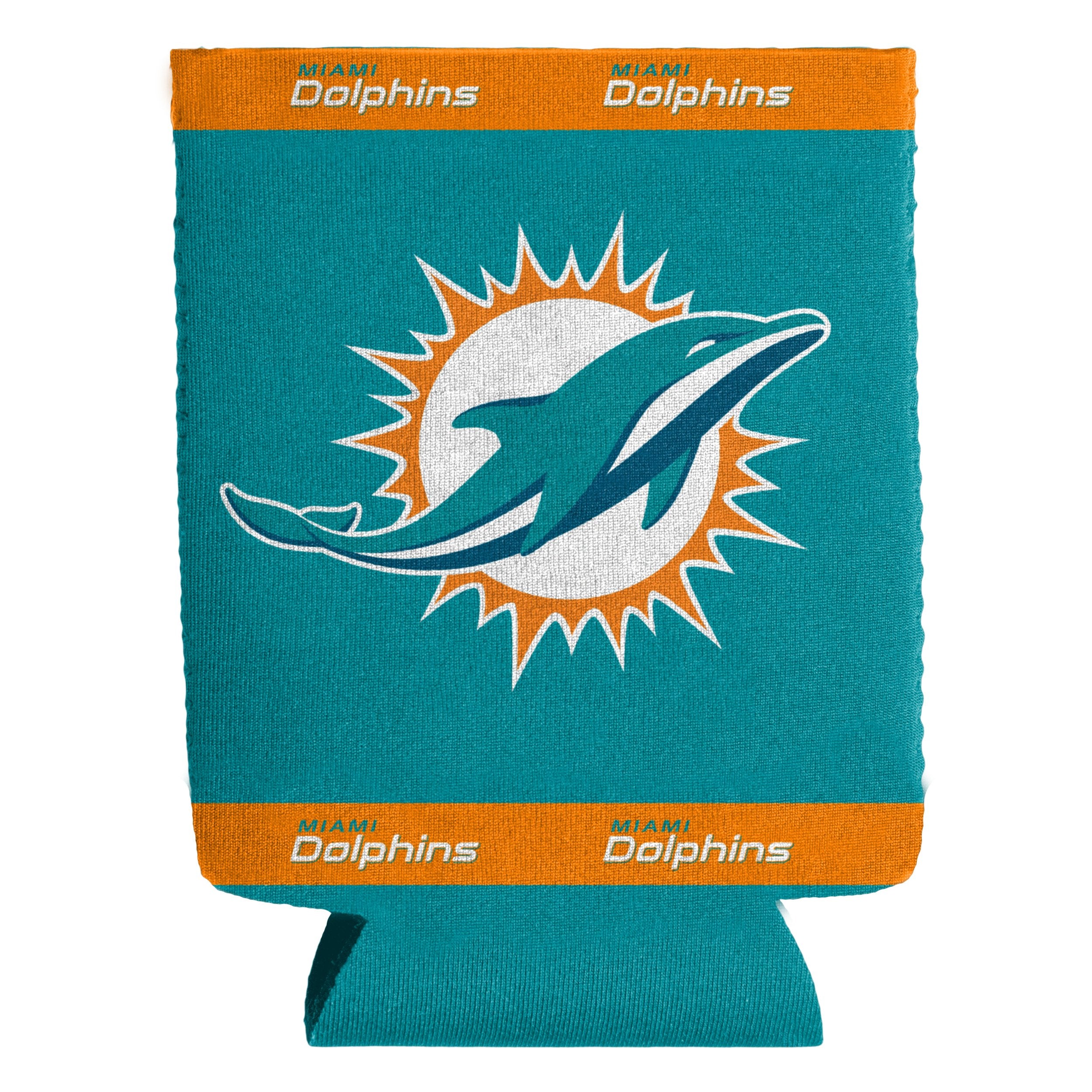 Miami Dolphins Tie-Dye 2-Sided Slim Can Cooler