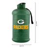 Green Bay Packers NFL Large Team Color Clear Sports Bottle