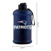 New England Patriots NFL Large Team Color Clear Sports Bottle