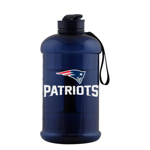 New England Patriots NFL Large Team Color Clear Sports Bottle