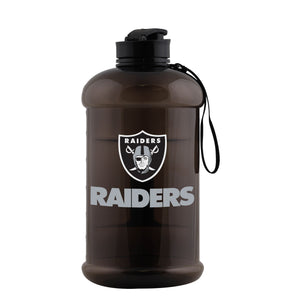 Las Vegas Raiders NFL Large Team Color Clear Sports Bottle