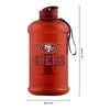 San Francisco 49Ers NFL Large Team Color Clear Sports Bottle