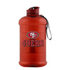 San Francisco 49Ers NFL Large Team Color Clear Sports Bottle