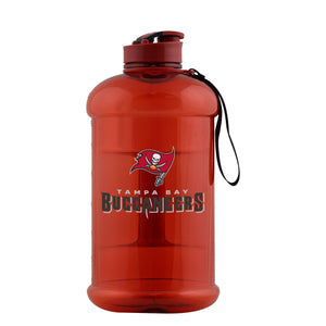 Tampa Bay Buccaneers NFL Large Team Color Clear Sports Bottle