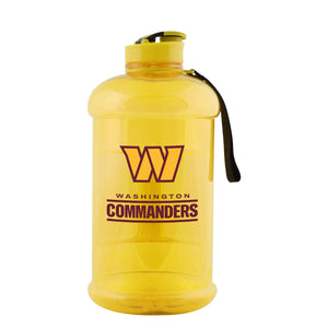 Washington Commanders NFL Large Team Color Clear Sports Bottle
