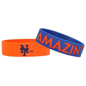 New York Mets MLB Bulk Bandz Bracelet 2 Pack