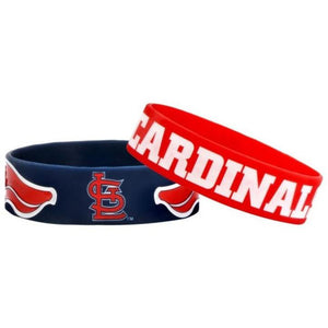 St Louis Cardinals MLB Bulk Bandz Bracelet 2 Pack