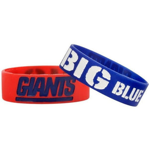 New York Giants NFL Bulk Bandz Bracelet 2 Pack