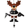 Las Vegas Raiders NFL Cheering Reindeer Ornament