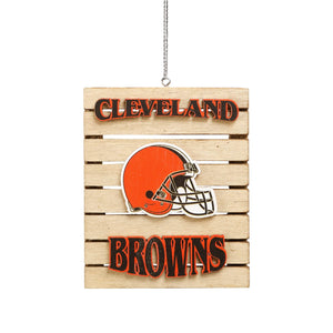 Cleveland Browns NFL Wood Pallet Sign Ornament