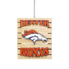 Denver Broncos NFL Wood Pallet Sign Ornament