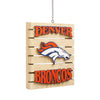 Denver Broncos NFL Wood Pallet Sign Ornament