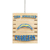 Los Angeles Chargers NFL Wood Pallet Sign Ornament