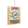 Miami Dolphins NFL Wood Pallet Sign Ornament