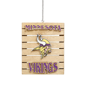 Minnesota Vikings NFL Wood Pallet Sign Ornament