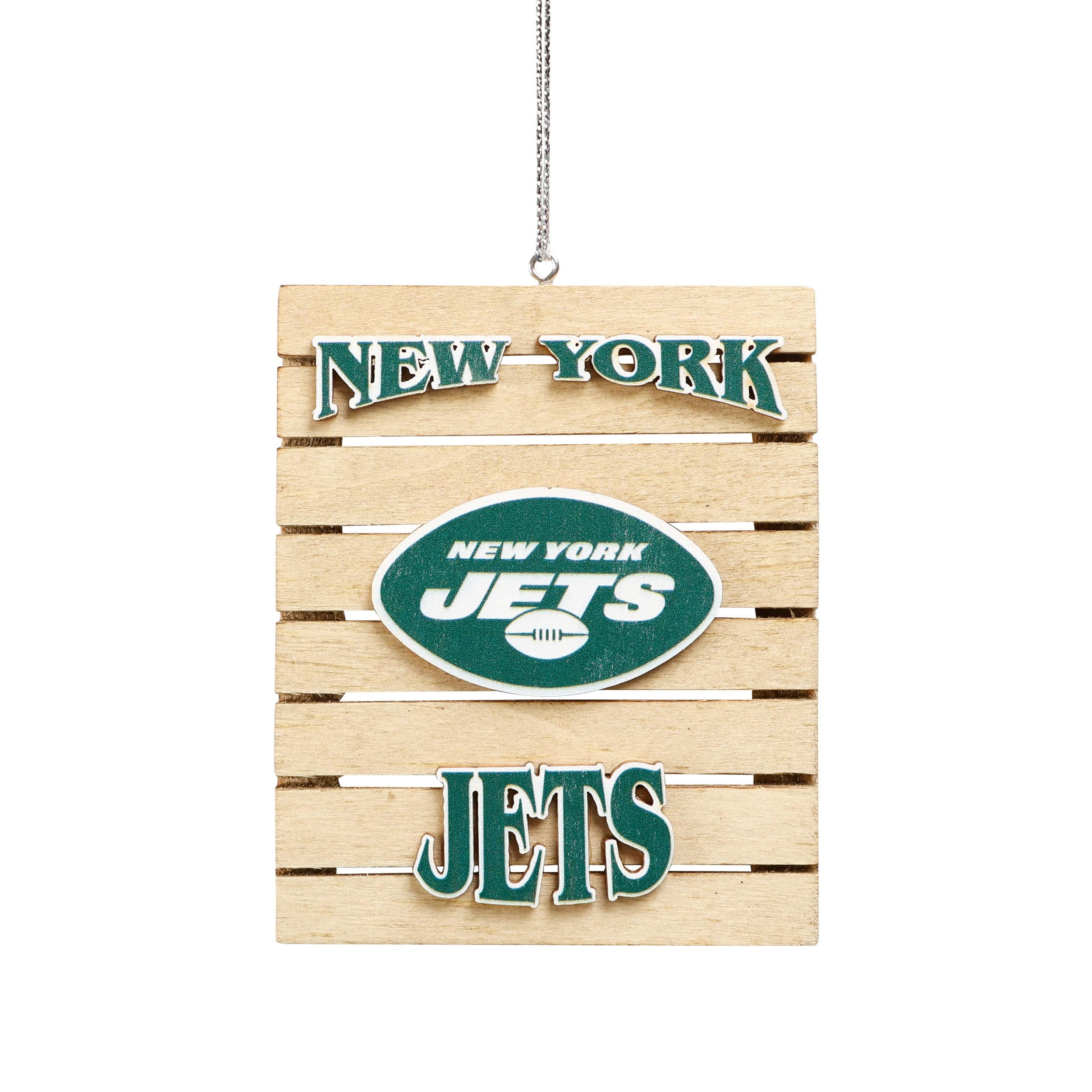 New York Jets NFL 2 Pack Flat Metal Truck Ornaments