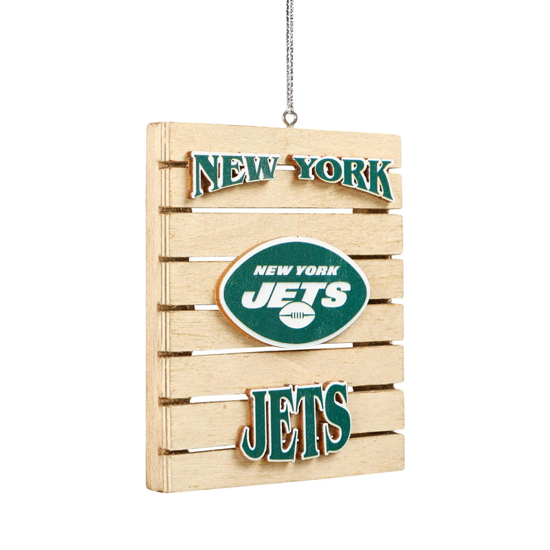 New York Jets NFL 2 Pack Flat Metal Truck Ornaments