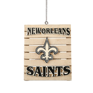 New Orleans Saints Wood Pallet Sign Ornament