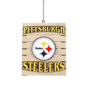 Pittsburgh Steelers Wood Pallet Sign Ornament