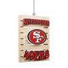 San Francisco 49ers Wood Pallet Sign Ornament