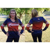 Denver Broncos NFL Womens Printed Gradient V-Neck Shirt